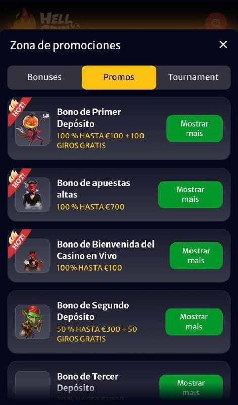 promo di hellspin