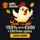 100% up to €1500 + 250 Free Spins – Spin Macho