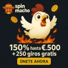 100% до €1500 + 250 бесплатных вращений – Spin Macho