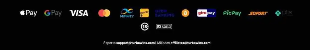 Métodos de pago aceptados en Turbo Wins Casino en Europa