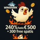 240% bis zu £2500 + 300 Freispiele – WinShark